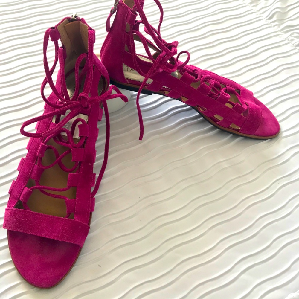 Franco Sarto Pink Appalachian leather sandal